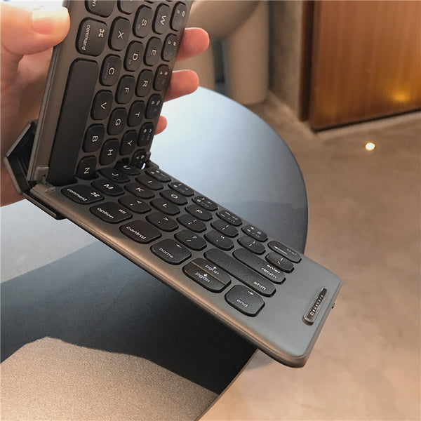 Folding bluetooth keyboard cell phone tablet laptop for apple ipadpro