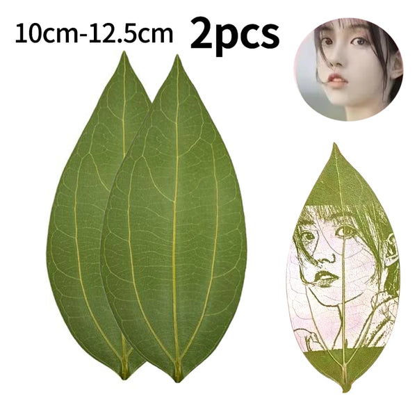 2pcs of leaves for laser engraving machine, exquisite and creative DIY laser engraving material, birthday gift, Valentine's Day