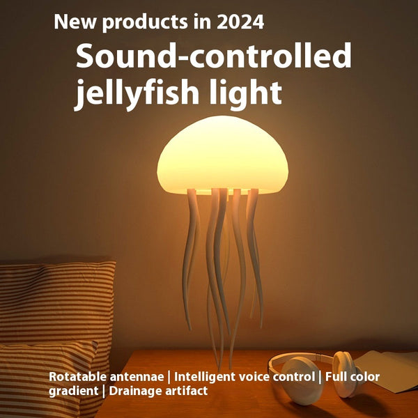 Color Changing Hanging and Standing Sound Control Jellyfish Lights